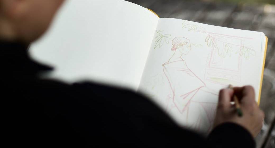 Dessin. Modèle. Plein air