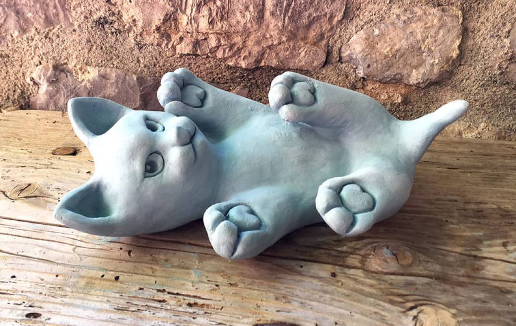 Modelage sur argile : Les félins