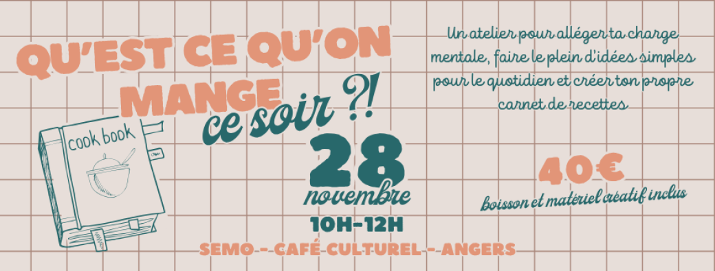 Mon carnet de recettes - Qu'est ce qu'on mange ce soir ?