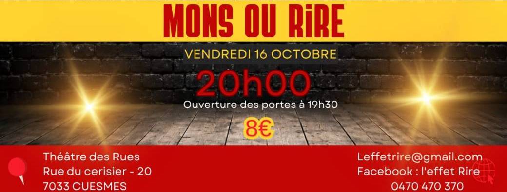 Mons ou Rire 4ème édition théâtre des Rues
