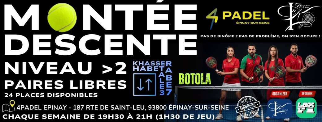 Montée / Descente IKPadel 9.0