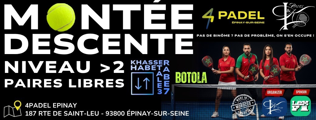 Montée / Descente Padel 13.0 - Botola by IKEvents