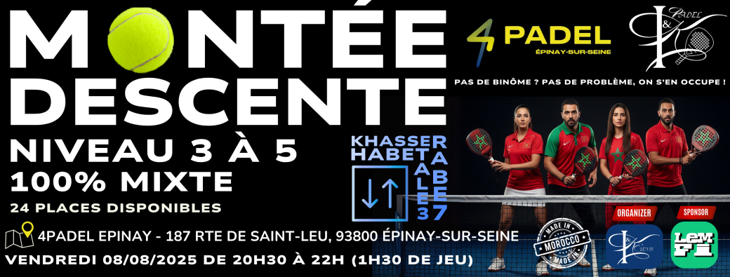 Montée Descente Padel Mixte
