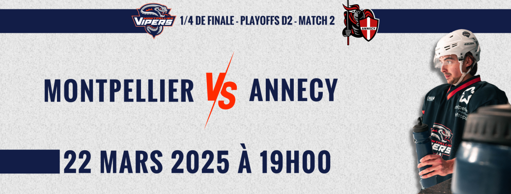 Montpellier VS Annecy - PlayOff - Hockey sur glace