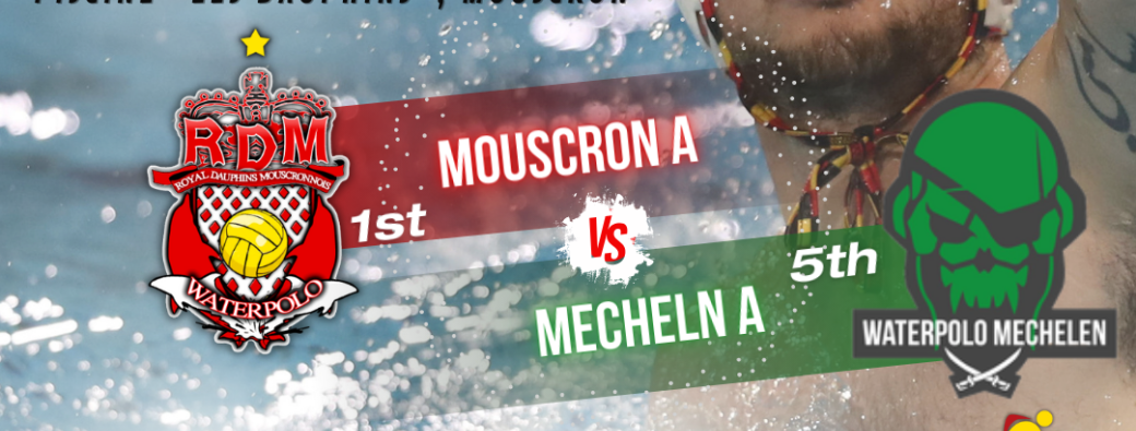 MOUSCRON vs MECHELEN SuperLeague water-polo Belgium