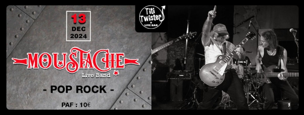 MOUSTACHE, Le Trio Pop Rock