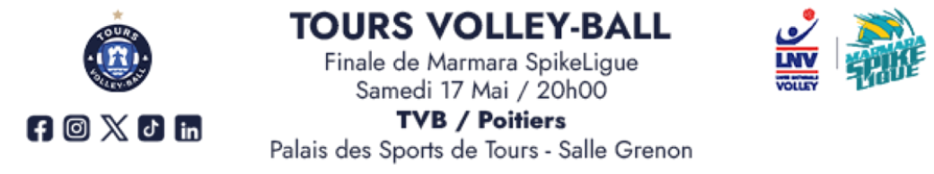 MSL TOURS VB - POITIERS FINALE à 20h00