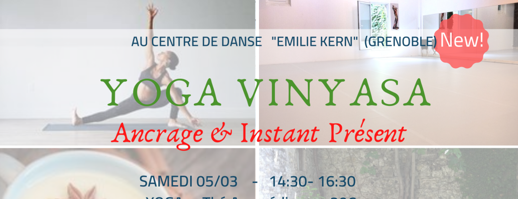 New ! YOGA VINYASA "Ancrage & Instant présent" by Gecko yoga
