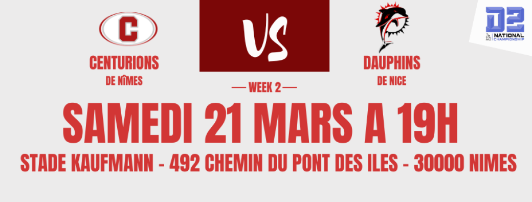 Nîmes Centurions/Nice 