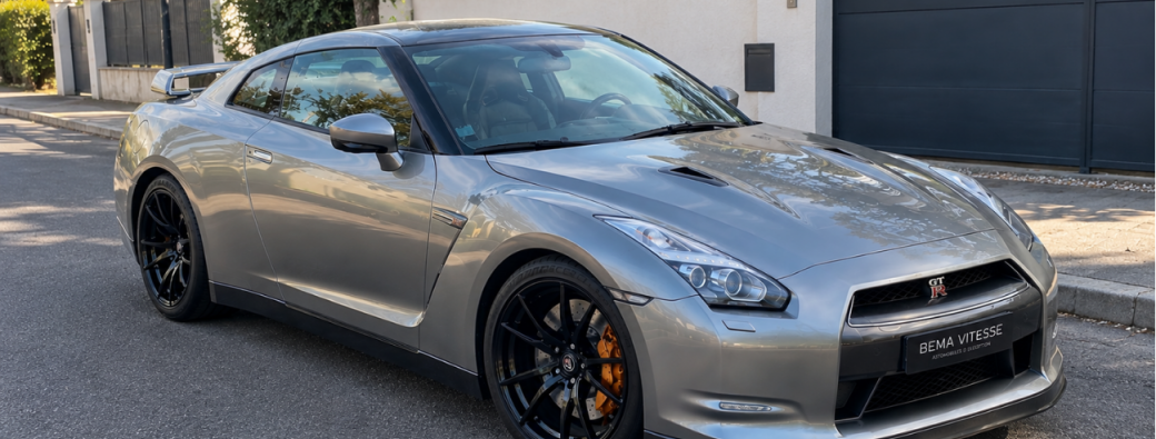 Nissan GT-R R35 grise (3 passagers maxi)