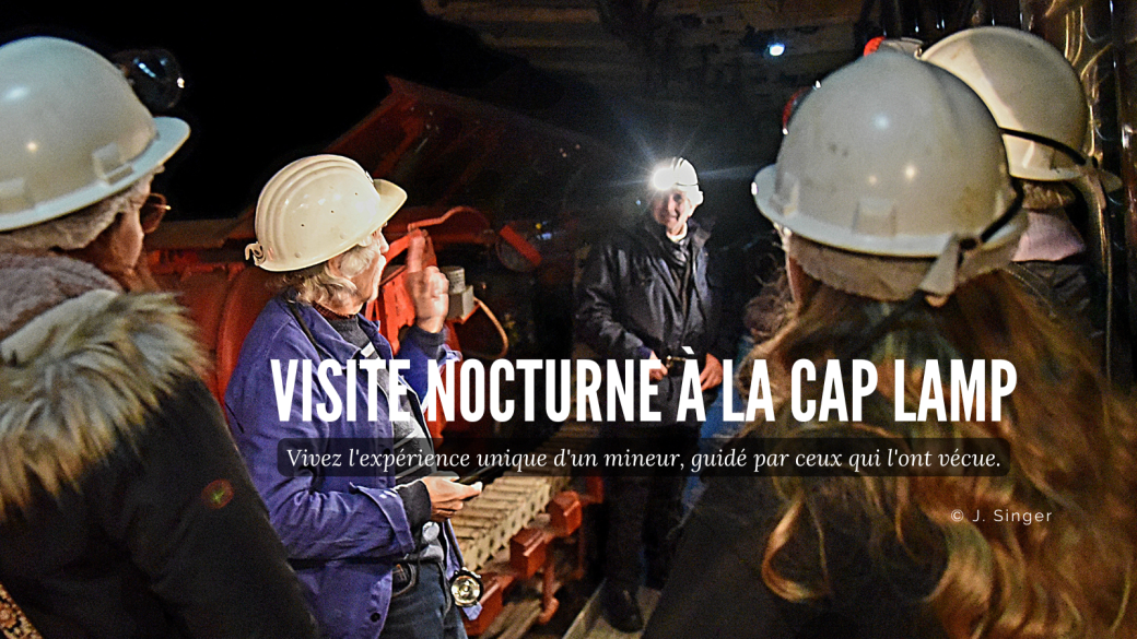 Visite nocturne à la cap lamp Visite nocturne à la cap lamp