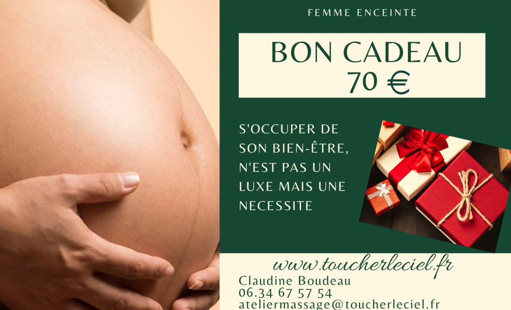 Tickets : Noël : Bon cadeau Massage Thaï spécial Femme enceinte - Billetweb
