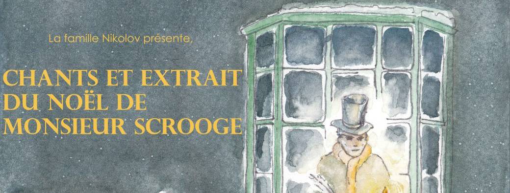 Chants de Noël et extrait  du conte de  Monsieur Scrooge 