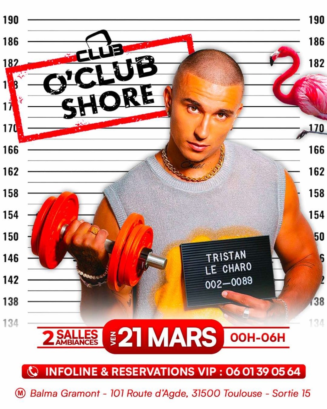 O'CLUB SHORE - Free Pass 00H-01H 