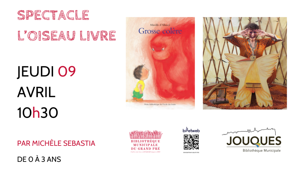 Oiseau livre, spectacle 0-3 ans : Grosse colère