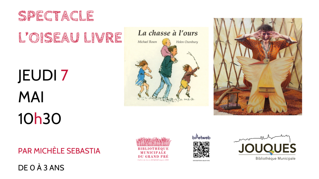 Oiseau livre, spectacle 0-3 ans : La chasse à l'ours