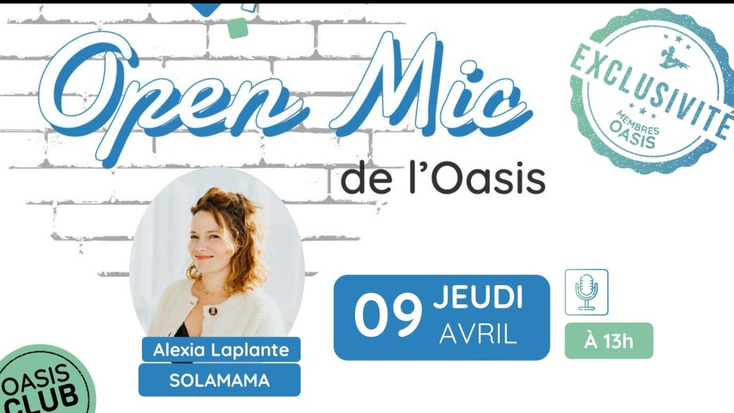 Open mic de l'Oasis : Alexia Laplante