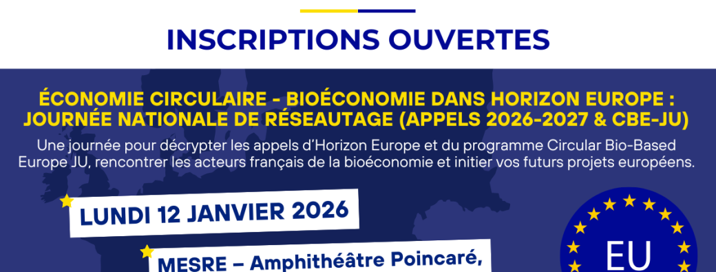 Journée nationale de réseautage (appels 2026-2027 & CBE-JU) 