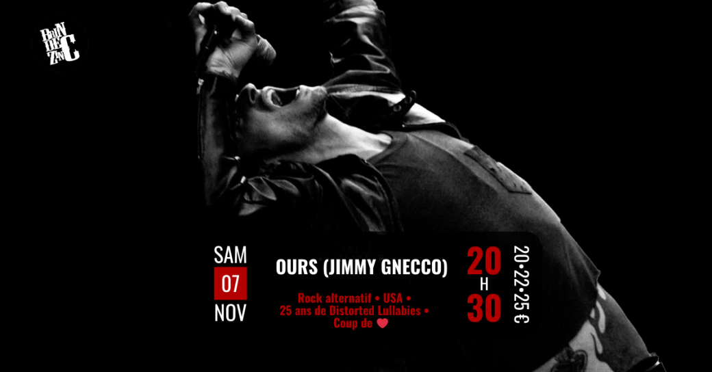 OURS (Jimmy Gnecco) (Rock alternatif • USA • 25 ans de Distorted Lullabies • Coup de ❤️  )