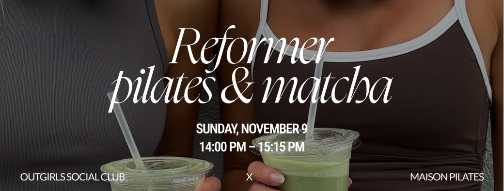 Reformer pilates & Matcha