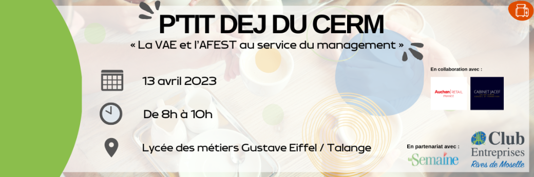 [P’tit Déj du CERM] : La VAE et l'AFEST au service du management