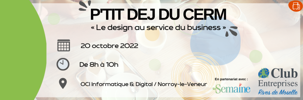 [P’tit Déj du CERM] : Le design au service du business
