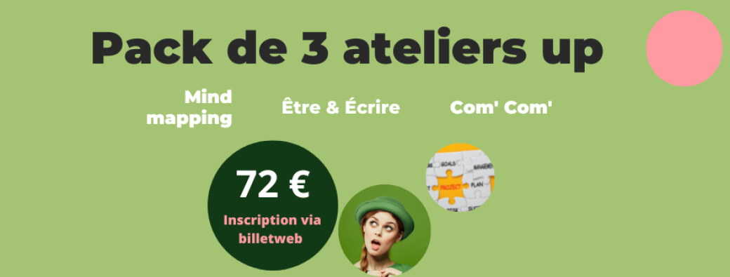 PACK 3 ATELIERS UP - Se former aux outils créatifs