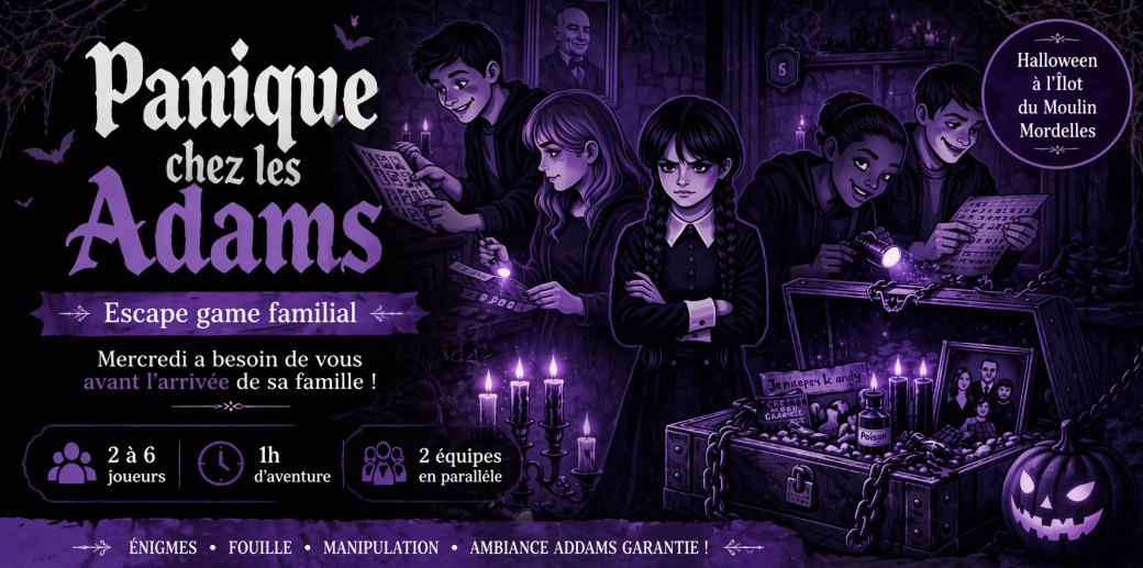 Panique chez les Addams - Escape game