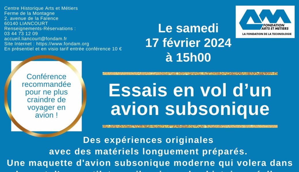 Par Philippe LAURENT : ESSAIS EN VOL D'UN AVION SUBSONIQUE