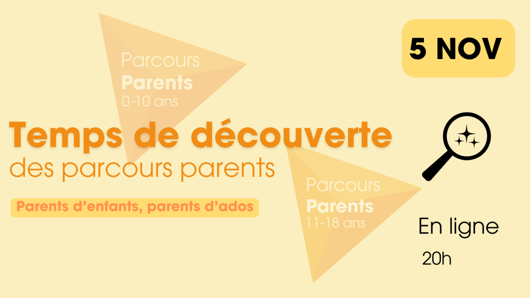Parcours Parents - soirée d'échanges - 5 novembre 2025