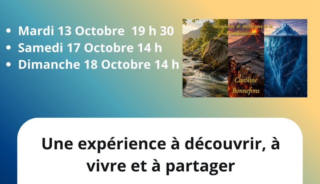 Parfois les métaphores...révèlent ce que les mots n'ont pas encore su dire...