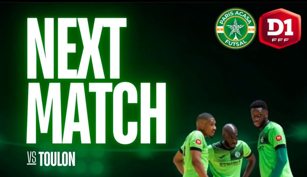 Paris acasa futsal vs Toulon élite futsal 