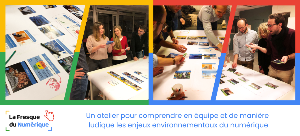PARIS Atelier Fresque du Numérique avec Caroline ROY et Séverine DESCHAMPS