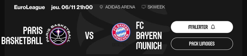 Paris Basket VS FC Bayern Munich