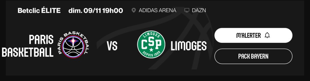 Paris Basket VS Limoges