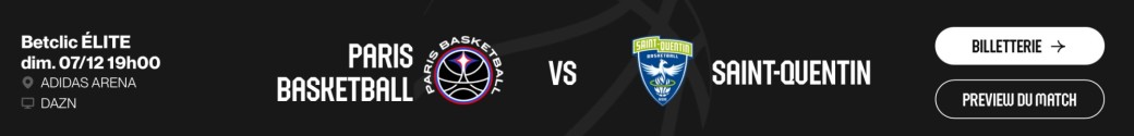 Paris Basket VS Saint Quentin 