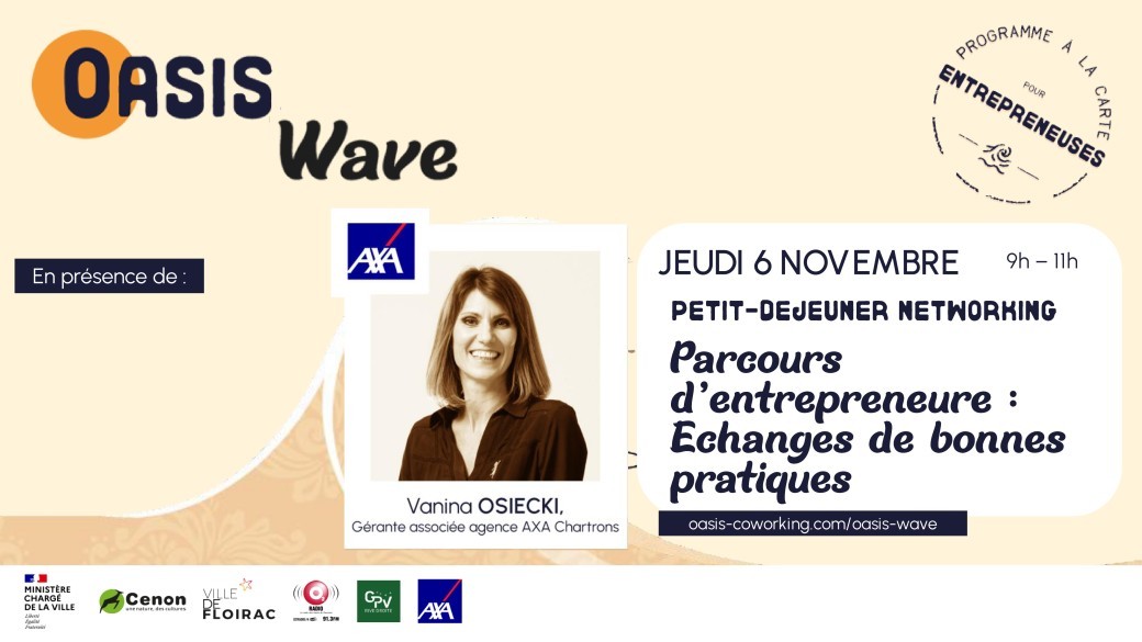 Petit-déj' networking - "Parole d'entrepreneure : échanges de bonnes pratiques" 