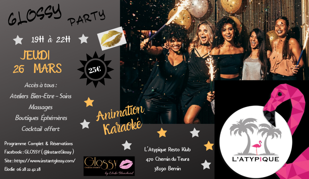  PARTICIPANTES  Glossy - KLUB L'ATYPIQUE du 26/03 
