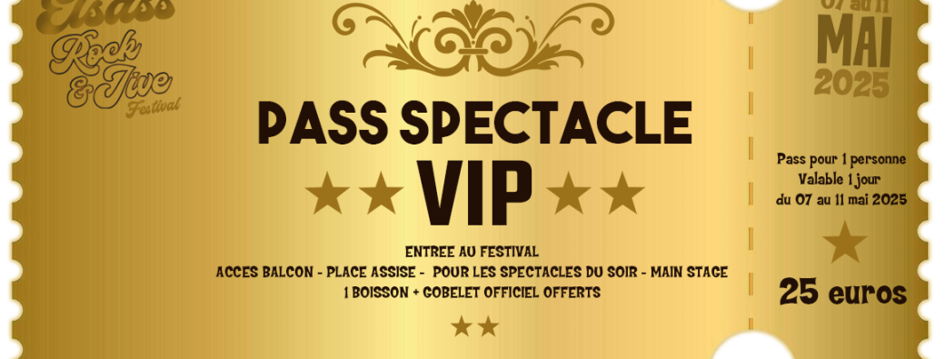 Pass VIP elsass rock and jive festival 