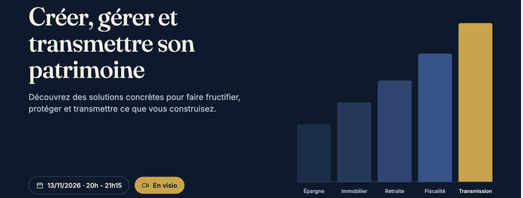 Patrimoine 2026 : Comprendre, Décider, Optimiser