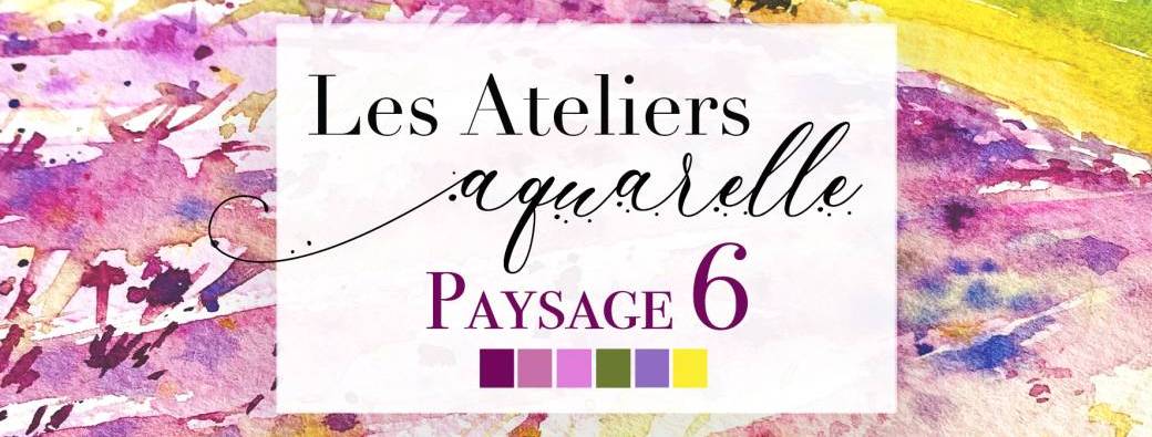 Paysage aquarelle 6 - niveau avancé - La Provence 