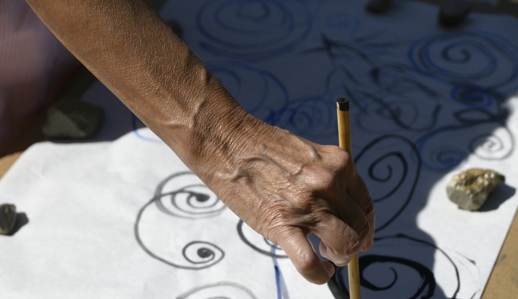 Peindre au fil de l’eau : Dessiner les nuages, comme des montagnes…