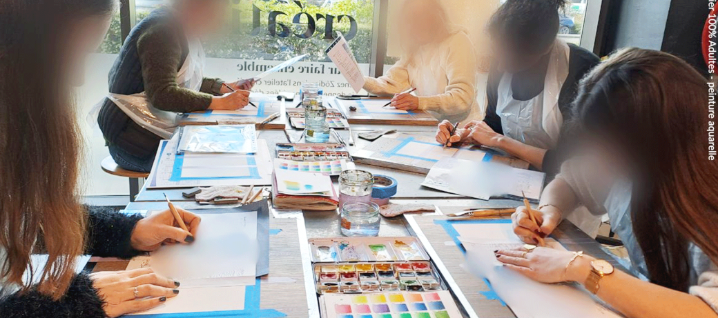 Peinture aquarelle - Ateliers ponctuels - groupe Adulte