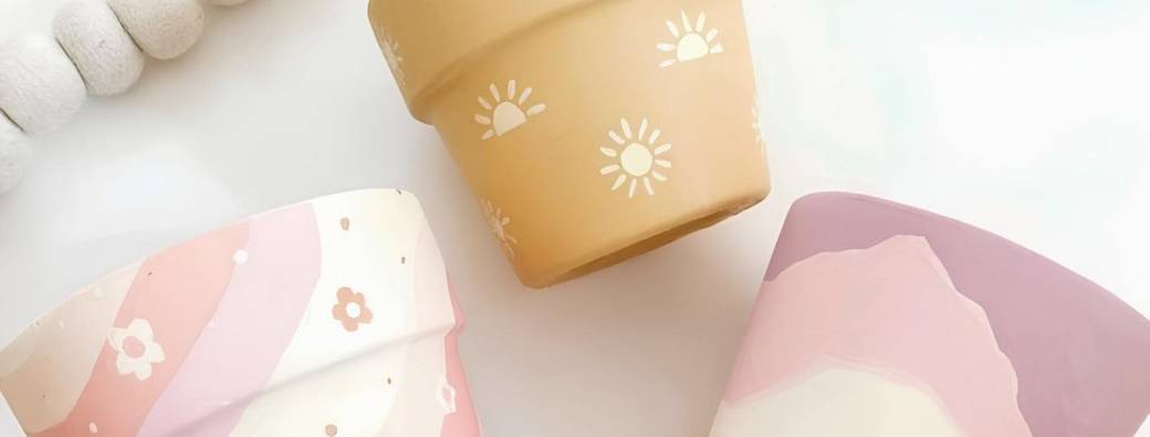 Peinture sur cache-pots