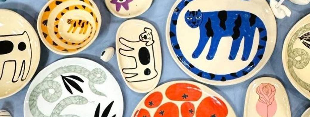 Peinture sur céramique chez Pulpe 