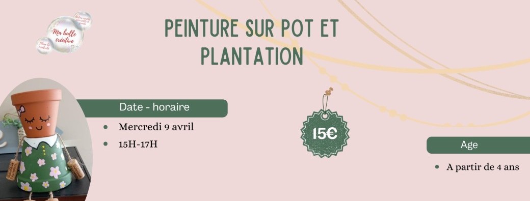 Peinture sur pot et plantation