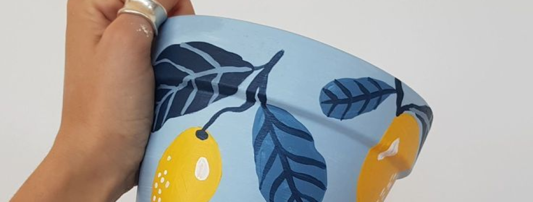Matin Peinture sur pot 