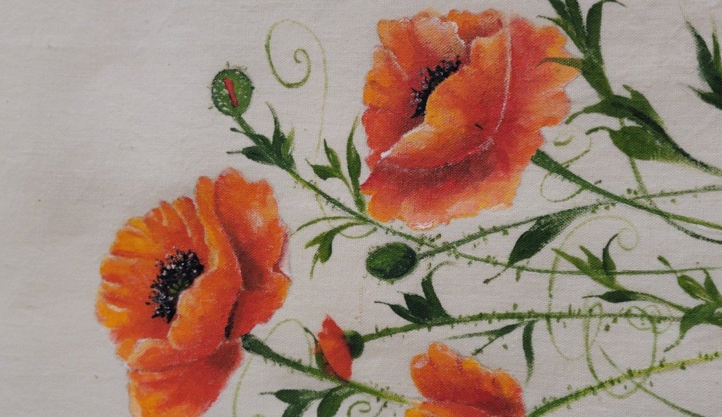 Peinture sur tissu 