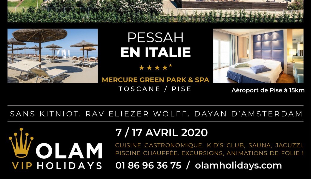 PESSAH 2020 HOTELS CACHER PESSAH 2020