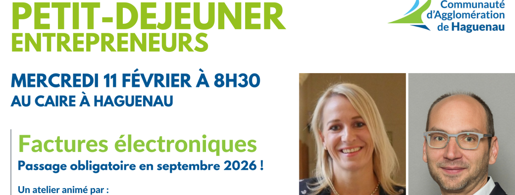 Petit-déjeuner Entrepreneurs : Factures électroniques : passage obligatoire sept 2026